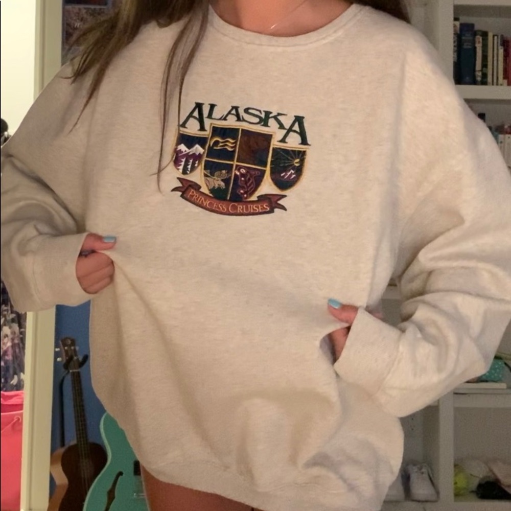Alaska Embroidered Crewneck Sweatshirt